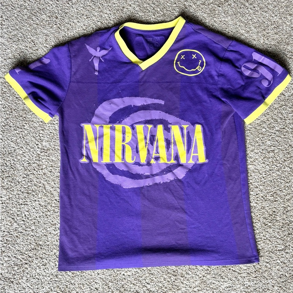 NIRVANA Purple and Yellow Kids Tee